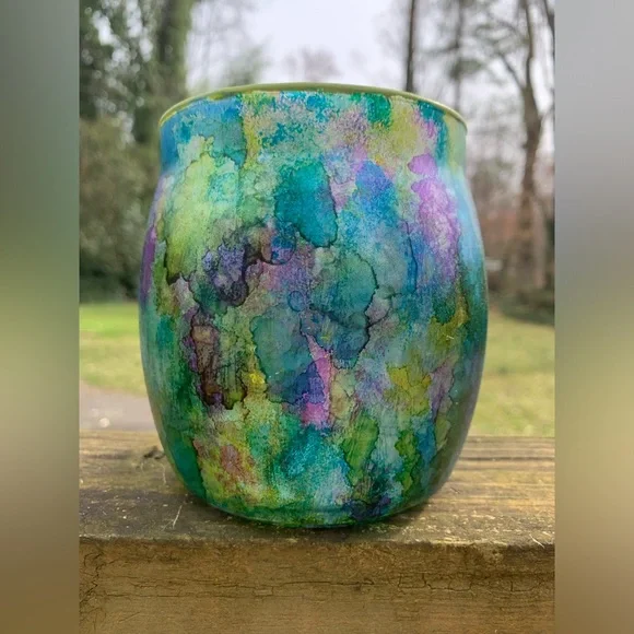 Hand Painted Multi-Use Jar/Vase - Picture 2 of 9